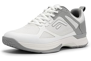 FitVille Extra Wide Pickleball Shoes for Men, All Court Tennis Sneakers Shoes with Arch Support