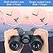 12x42 Binoculars for Adults - Portable, Waterproof Compact Binoculars with HD Clear High Power and Large View - Upgraded Phone Adapter for Bird Watching, Hunting