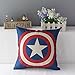 TavasDecor 17" Marvel DC Comics Superheroes Home Decorative Throw Pillow Case Cushion Cover - Captain America