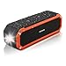 PECHAM C26 Waterproof Bluetooth Speakers Dual 5W Drivers Speaker 10 Hour Playtime, Outdoor Portable Speakers with Flashlight, Universal Compatibility for Android, iPhone and More, Orange