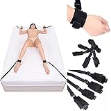 Hiti Restraints System Kit Fetish SM Role Play Adjustable Cuffs for Ankle Wrist