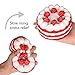 KUUQA Jumbo Squishies Strawberry Cake and Mini Squishy Donuts Scented Slow Rising Silly Kawaii Squishies Charms Kids Toys Gift Party Favors Supplies 3 Pieces(Donuts Random Color)