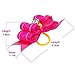 Beirui 20pcs Cute Dog Hair Bows with Rubber Bands - Adorable Rhinestone Bow for Long Hair Dog & Kitten