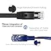 TBMax Cat 6 Ethernet Patch Cable Flat 25ft,Fast Ethernet than Cat5e/Cat5 Bandwidth,Short Network Cat6 Cable Patch,25 ft Slim Internet Cable Computer/Gaming Ethernet Cord Snagless RJ45 Connectors White