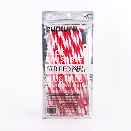 Cupture reusable & unbreakable red & white colo…