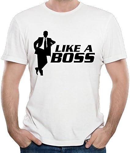 Like A Boss 3 Short Sleeve T-Shirt Retro Adult Casual Shirt Men's Humor Graphic T-Shirt