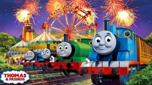 CAKEUSA Thomas and Friends TrainBirthday Cake Topper Edible Image 1/4 Sheet Frosting