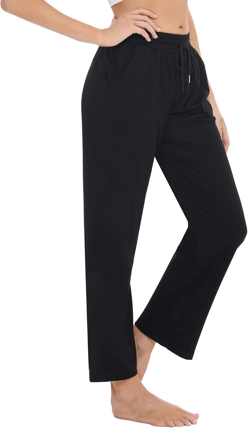 Sykooria Women Yoga Running Pants with Pockets Soft Stretch High Waist