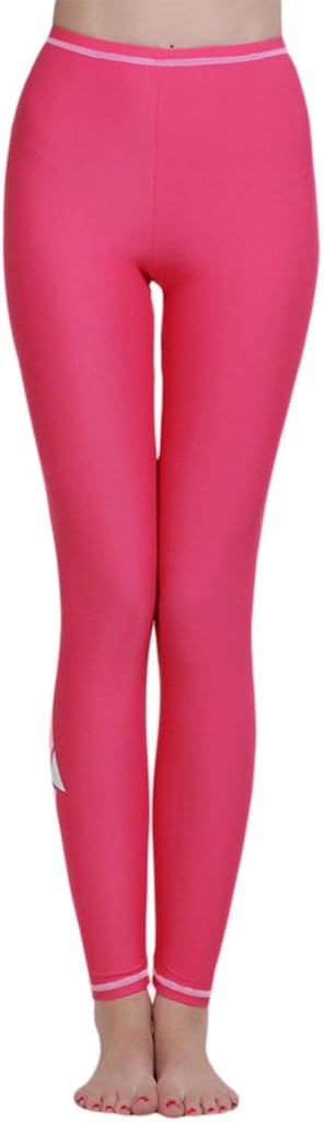 Deerose Damen Badehose Mit UV-Schutz - Hohe Taille Schwimm Leggings | Bedruckt Mit LSF 50+ Für Strand & Sport