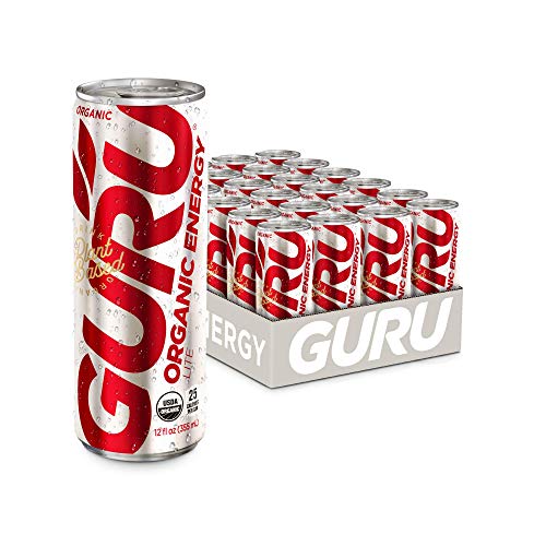 GURU Lite Organic Energy Drink Stay Focused with Refreshingly Good