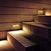 Mini Lights, OxyLED Motion Sensor Light with 6 LED Night Light Bar for Closet Cabinet Wardrobe Ambry Cupboard Drawer Stairs Step, Stick-on Safe Lights Bed Light, 3 Pack, Battery Operated, Warm White