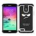 LEEGU Case Compatibe with LG Stylo 3 Case,LG Stylo 3 Plus, Shock Absorption Dual Layer Heavy Duty Protective Silicone Plastic Cover Case - Don't Touch My Phone