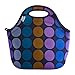 BUILT NY Gourmet to Go Neoprene Lunch Tote, Plum Dot