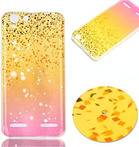 For Lenovo Vibe K5 / K5 Plus Case Cover, Ecoway TPU Soft Silicone Back Painted pattern Golden background Golden sand sea Silicone Case Protective Cover Cell Phone Case for Lenovo Vibe K5 / K5 Plus - Golden sand sea