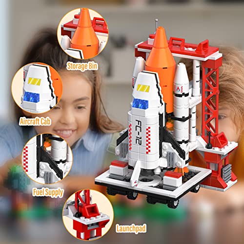 Space Shuttle Rocket Launch Center Building Kit, Aerospace Rocket Ship