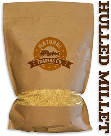 Natural Traders Natural Hulled Millet - 4lb Bag - Kosher, Non Gmo, Gluten Free