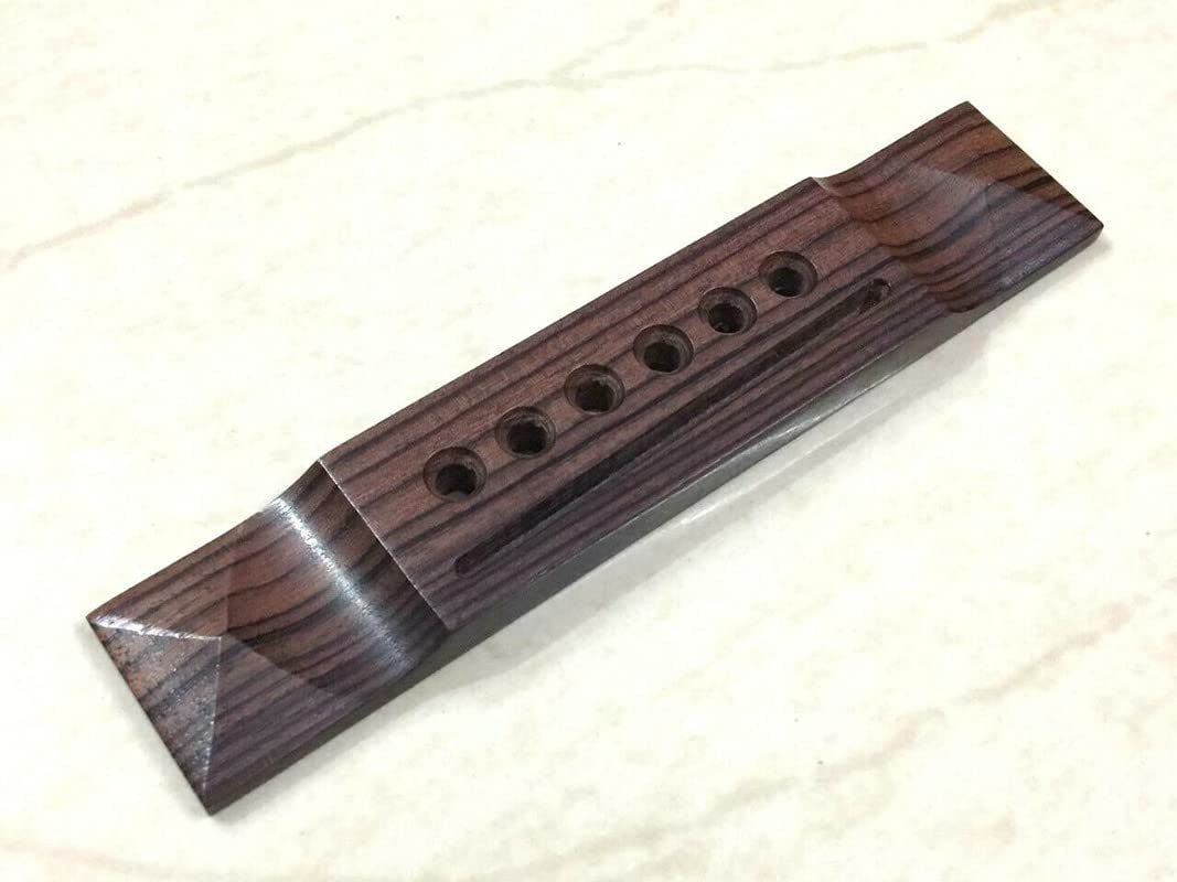 MUSICAL STRING Pyramid Bridge 6 String For Acoustic Guitar Rosewood Wood Best Replacement Standard Brown