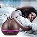 URPOWER 400ml Wood Grain Essential Oil Diffuser, Running 10+ Hours Aromatherapy Diffuser for Essential Oils with 2 Mist Modes, 4 Timer Setting, Whisper Quiet Humidifiers for Bedroom, Home, Office