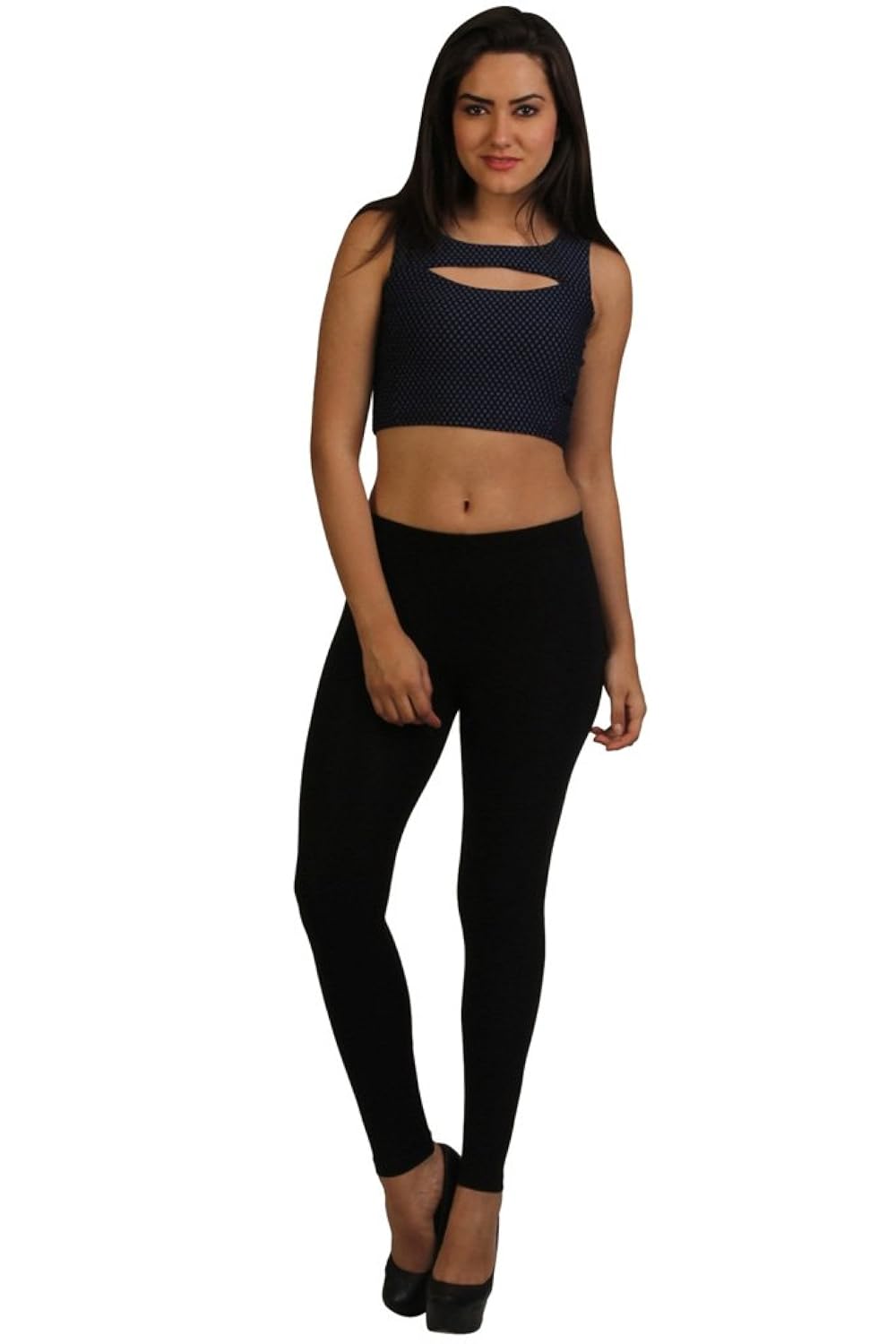 frenchtrendz women cotton spandex ankle length legging