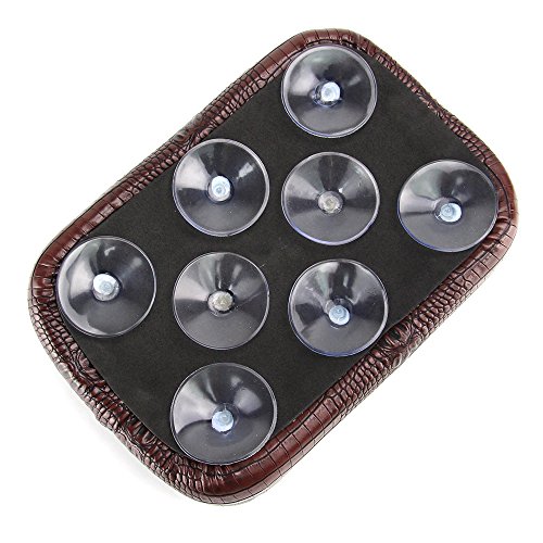 image for Oumurs Alligator Synthetic Leather Suction Cup Passenger Pillion Pad S