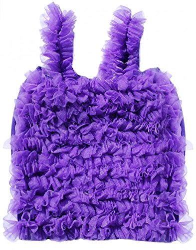 Little Girls Purple Ruffle Petti Top, 6-12 Months