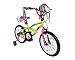Dynacraft 8093-37ZTJ Girls Hello Kitty Bike, Green/Pink/Black, 18-Inch