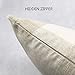 4TH Emotion Farmhouse Decoration Beige White Checkers Plaids Linen Christmas Throw Pillow Case Decorative Cushion Cover Pillowcase Cushion Case for Sofa 18 x 18 Inch