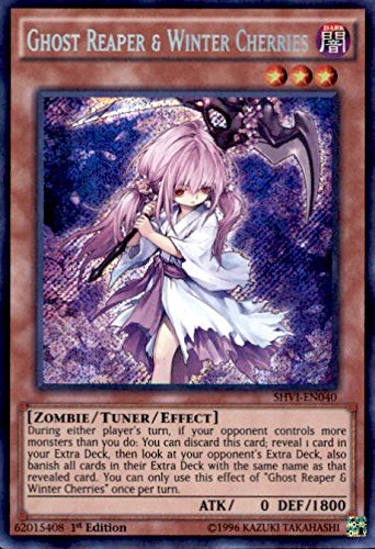 Yu-Gi-Oh! Ghost Reaper & Winter Cherries (SHVI-EN040) - Shining Victories - 1st Edition - Secret Rare