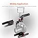 COOCHEER Aluminum Alloy Camera Cage,DSLR Rig Handle Video Stabilizer Cage Kit Film Movie Making for All ILDC and DSLR Sony NEX -5T Canon Nikon with Handle Grip to Mount Microphone Monitor LED Flash