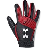Under Armour Boy's Clean Up Baseball Batting Gloves, Black (007)/White, Youth Medium