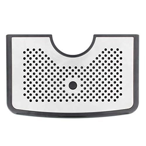 Bar Drip Tray – Stainless Steel and Plastic Tray with Non Slip Rubber Grip, Large Drip Tray for Beverage Dispenser