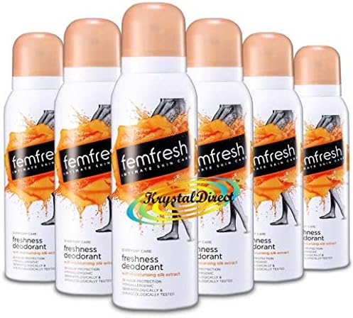 Femfresh Intimate Hygiene Deodorant Spray 125ml Six Pack Deal