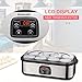 Homeleader Yogurt Maker, Automatic Digital Yogurt Maker with 8 BPA-Free Glass Jars and Lids (6oz Each Jar), Time & Temperature Control Display and Stainless Steel Design for Home Use, K32-031