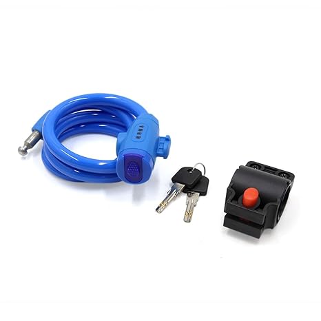 blue bike lock