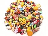 50 Pcs 3D Random Resin Cute Shoe Charms For Jibbitz Croc Shoes & Bracelet Wristband Kids Gifts Party Birthday