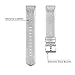 POY For Fitbit Charge 2 Wristband, Adjustable Genuine Leather Replacement Bands for Fitbit Charge 2 Silver