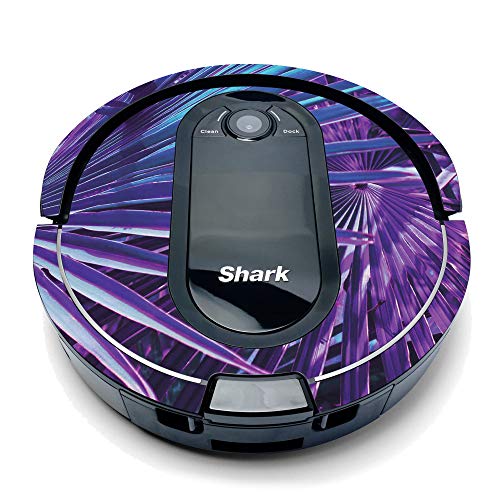 MightySkins Compatible with Shark Iq Robot Top Only Coverage - Neon Palms | Pro…