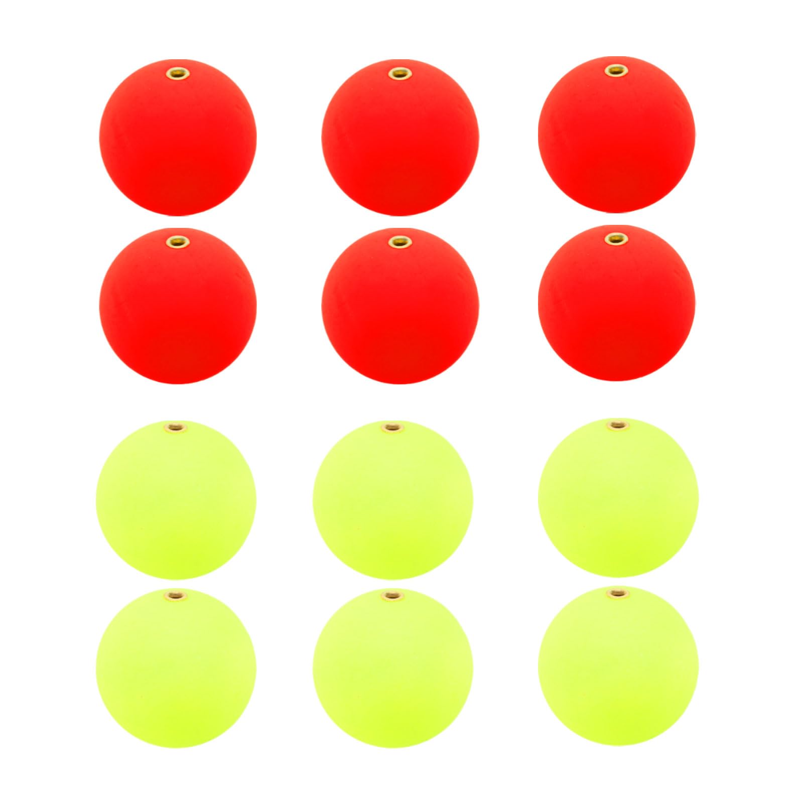 PATIKIL Fishing Bobber 33mm/1.3 Inch Dia, 12 Pack Slip Foam Floats Buoy Rig Stoppers for Crappie Trout Bass Fishing, Red,Yellow