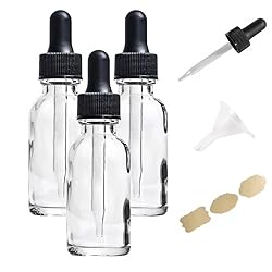 Poadool 3 Pack 1oz (30ml) Clear Dropper