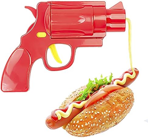 Novelty Condiment Shooter Dispenser - Plastic Ketchup Mustard BBQ Hot Sauce Container Squeeze Gun Shaped Bottle Funny price in Egypt | Amazon Egypt | kanbkam