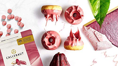 Cacaoholic Ruby Chocolate Chips | For Snacking, Baking, or Melting | Crafted from the Ruby Cocoa Bean, No Colourants, No Fruit Flavorings | Ruby Couverture Chocolate Wafers | 8 Ounce - Thumbnail 7