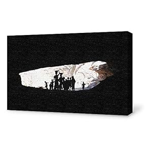 Canvas Wall Art for Living Room,Bedroom Home Artwork Paintings Burrow Structure Ready to Hang - 12x18 inches