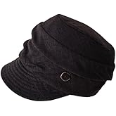 Women's Summer Slouchy Military Chemo Scally Newsboy Beanie Cap with Sun Protection