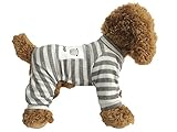 EastCities Dog Clothes for Small Dogs Puppy Pajamas Outfit,Grey XXL