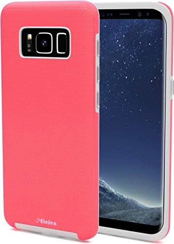 EleJen Samsung Galaxy S8 Case (pink) Hybrid, 2-in-1 Phone Cover | Scratch Resistant, Drop and Shock Protection | Ultra-Slim, Edge-to-Edge Coverage
