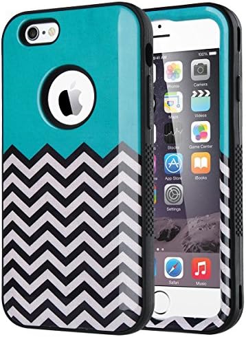 ULAK iPhone 6s Case,3 in 1 Hybrid Pattern Series Hard Case Cover for iPhone 6 (4.7 inch)/ iPhone 6s (4.7 inch),Follow The Sky/Black