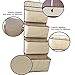 IPOW Tightknit Oxford Fabric 4 Pockets Over The Door Organizer Sturdy Durable Haning Storage for Toys,Food,Bottles,Towels,Hair Drier,Shampoo,Cosmetics,Stationary,Magzines,Purse,etc.