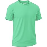 KINGFEN Men's UPF 50+ Short Sleeve UV Sun Protection Shirts Quick Dry Rash Guard Athletic T-Shirt Performance Tops