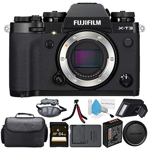 CHEAP Fujifilm XT3 Mirrorless Digital Camera (Black) 16588509 + 64GB