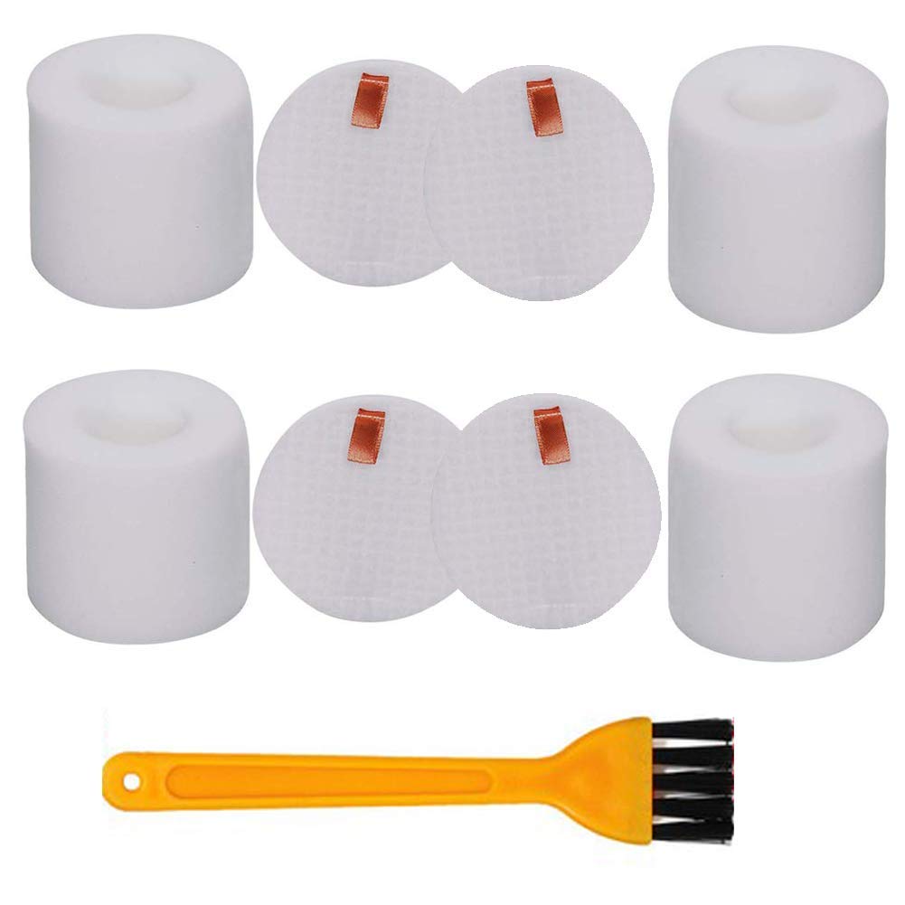 Carkio Replace Foam and Felt Filter with Cleaning Brush Compatible with Shark Rotator Powered Lift-Away NV650 NV650W NV651 NV652 NV750W NV751 NV752 NV831 NV835 AX950 AX951 AX952 Part# XFF650 & XHF650